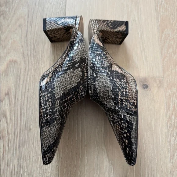 Zara Snake Print Mules - Picture 5 of 8